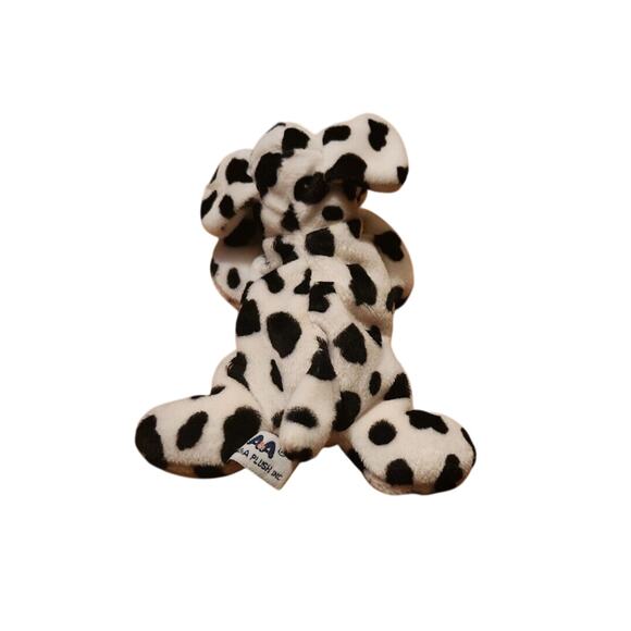 A&A Dalmatian Dog Soft Cute Cuddly Adorable Beanie Plush Stuffed Animal Toy 8" - Picture 2 of 5